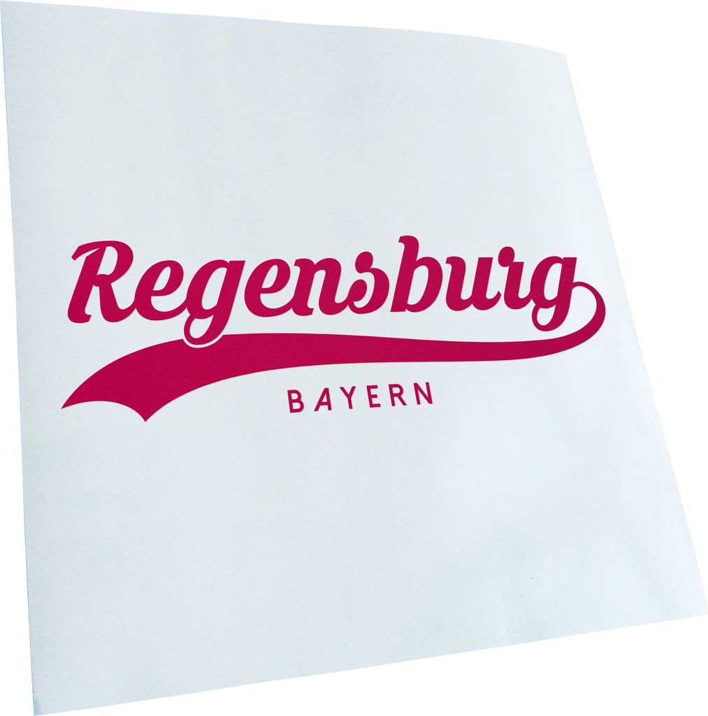 Kiwistar - Autoaufkleber - Regensburg Bayern - Neonorange - 20x6cm - Aufkleber für Auto, Laptop, Fahrrad, LKW, Motorrad mehrfarbig JDM Decal Racing