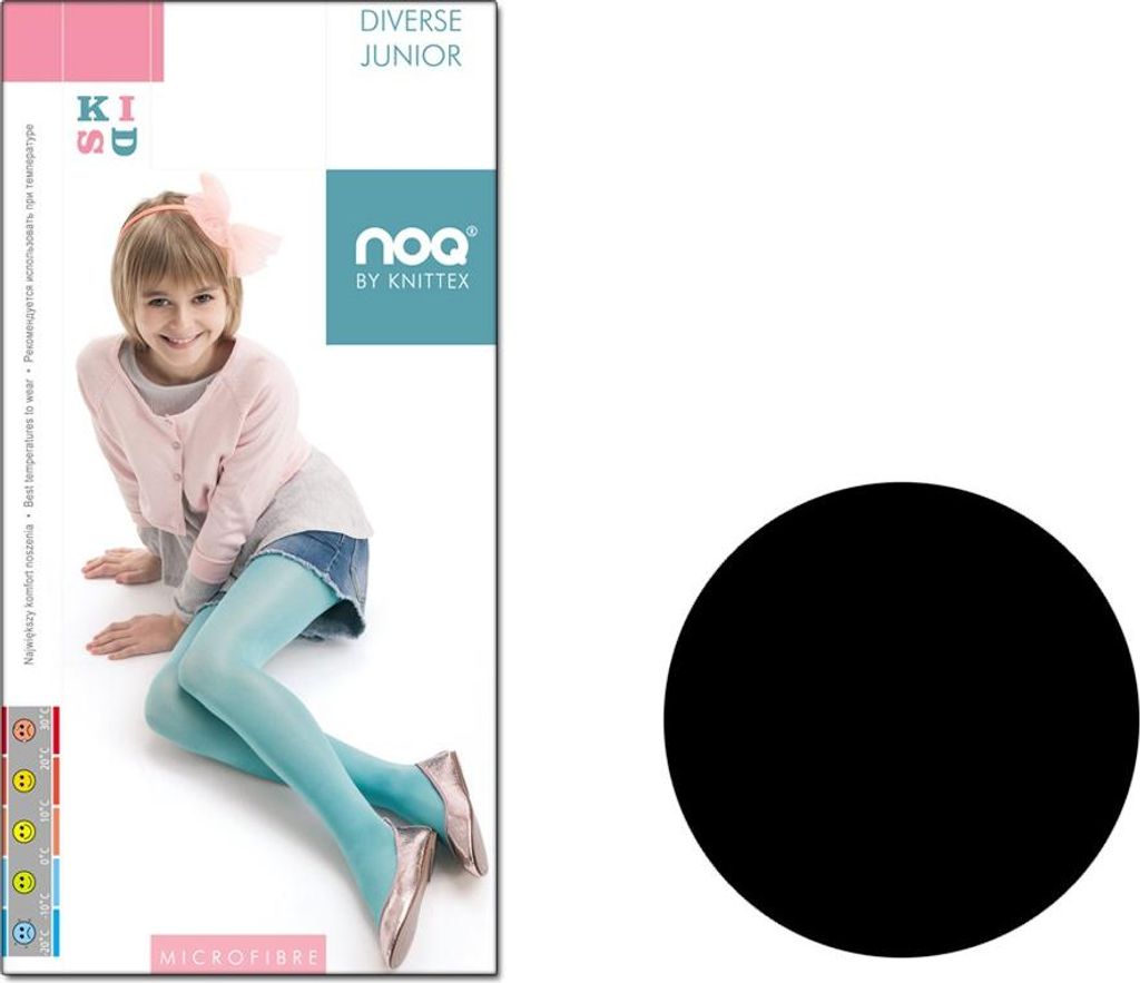 Mädchen Glanzstrumpfhose 100den Nero 134-140