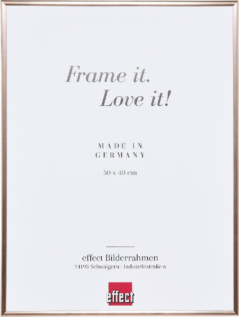 Effect Kunststoffrahmen 14,8x21 cm rose Museumsglas mit UV-Schutz