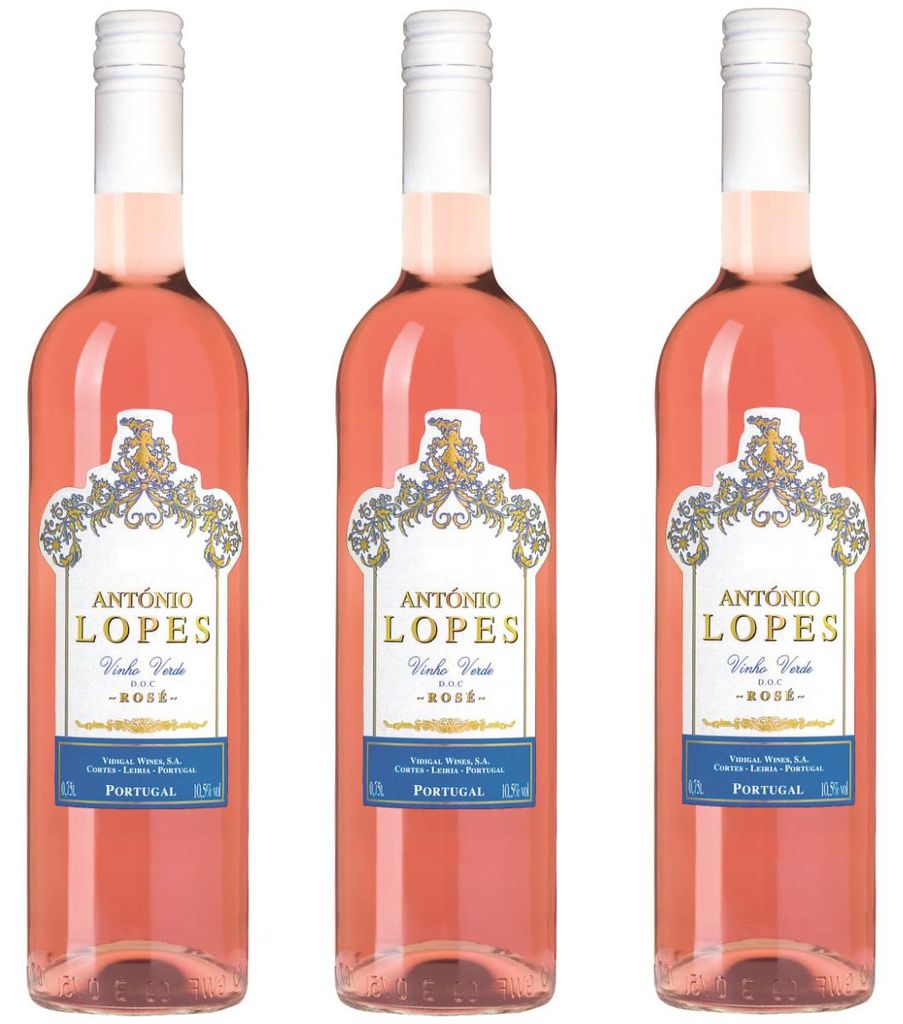 Antonio Lopes Rose Vinho Verde aromatisches Bukett 750ml Produktbild 