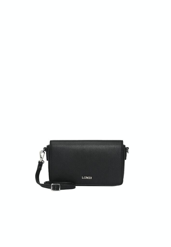 L.CREDI Umhängetasche Kartenhalter Jane Clutch Black schwarz