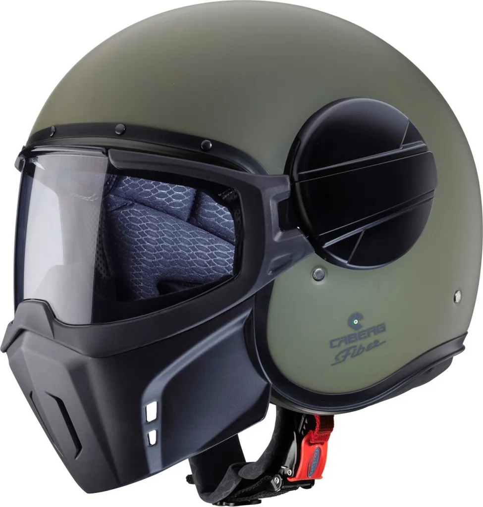 Casque Caberg Ghost X Olive Mat idéal pour moto custom et trajet urbain