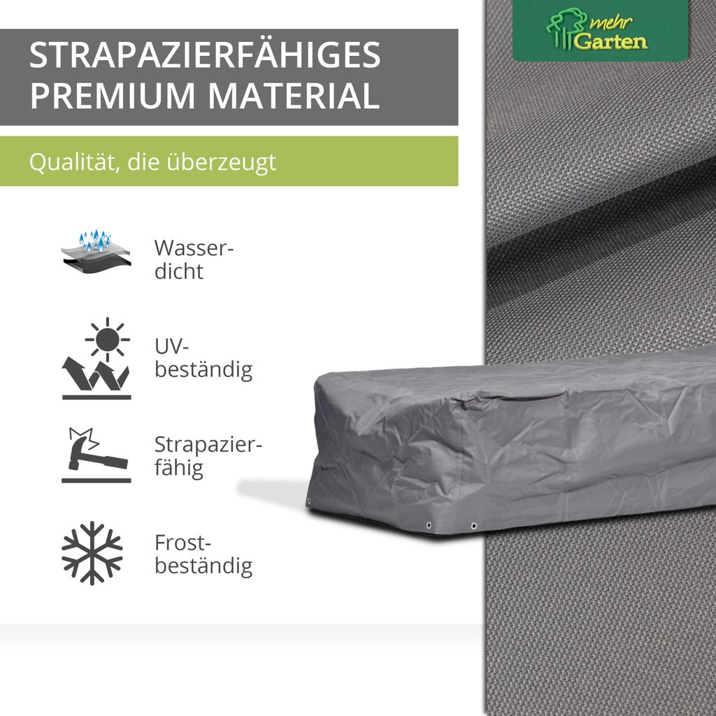 Premium Schutzhülle Gartenliege, Größe:225 x 85 x 40 cm Produktbild 