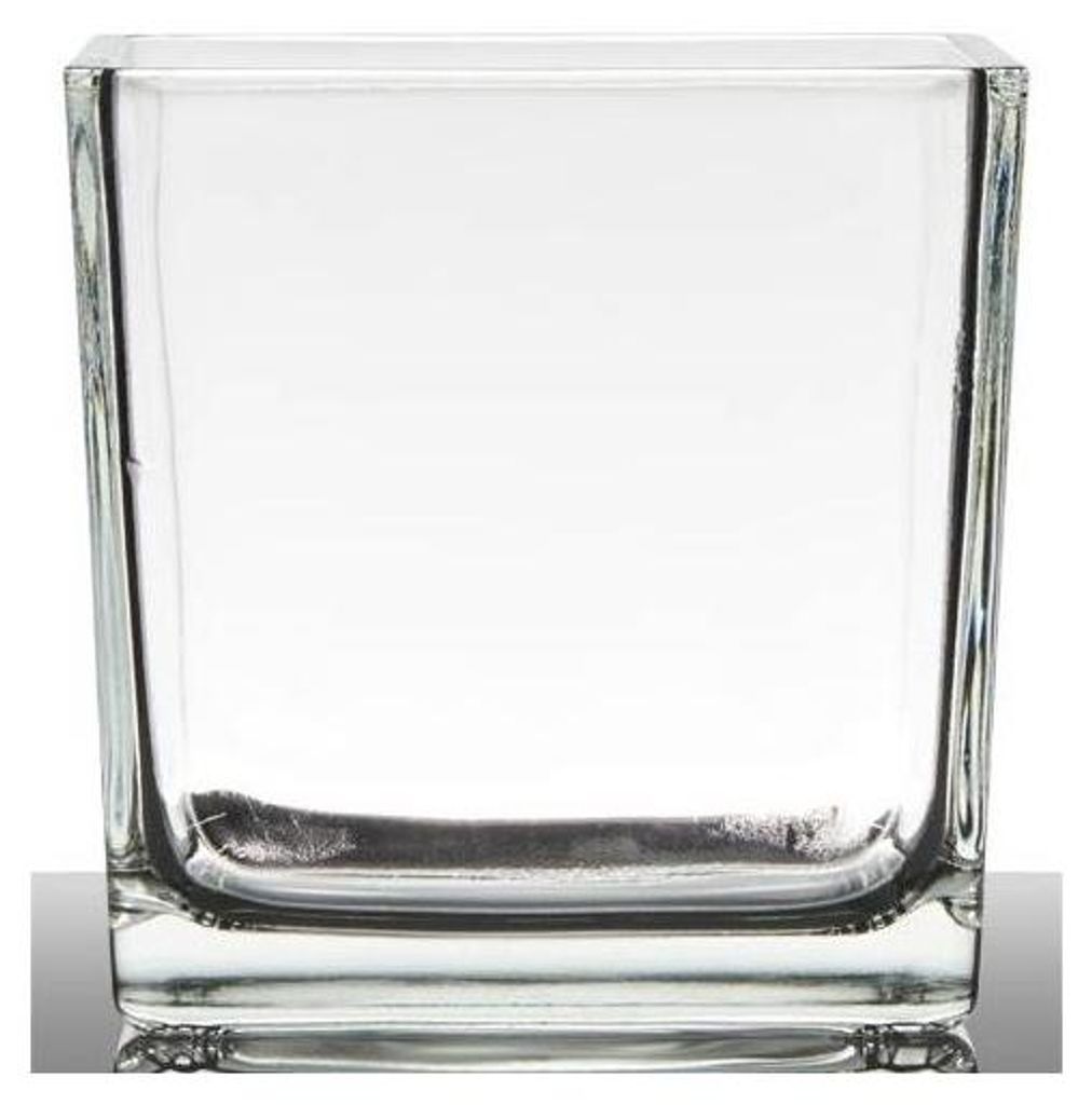 Dekoglas, Vase WÜRFEL CUBE H. 18cm 18x18cm transparent Produktbild 