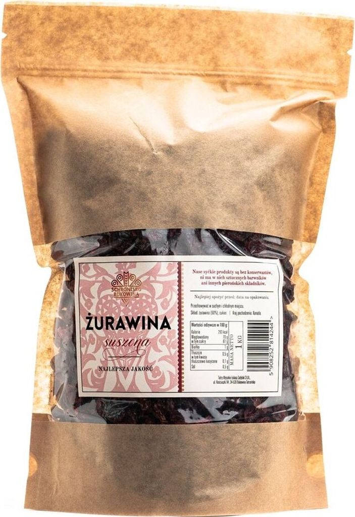 Getrocknete Preiselbeeren aus Kanada 1kg - Schronisko Produktbild 
