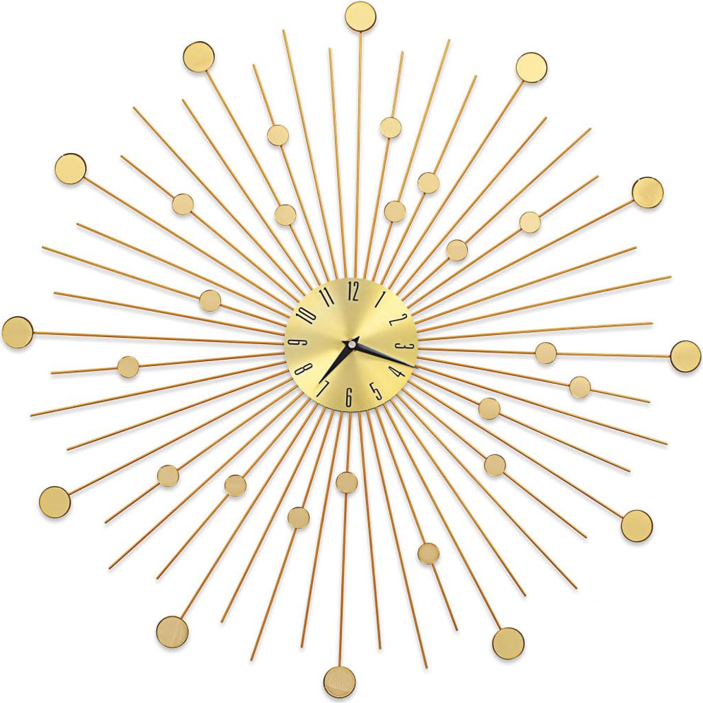 vidaXL Wanduhr Metall 70 cm Golden