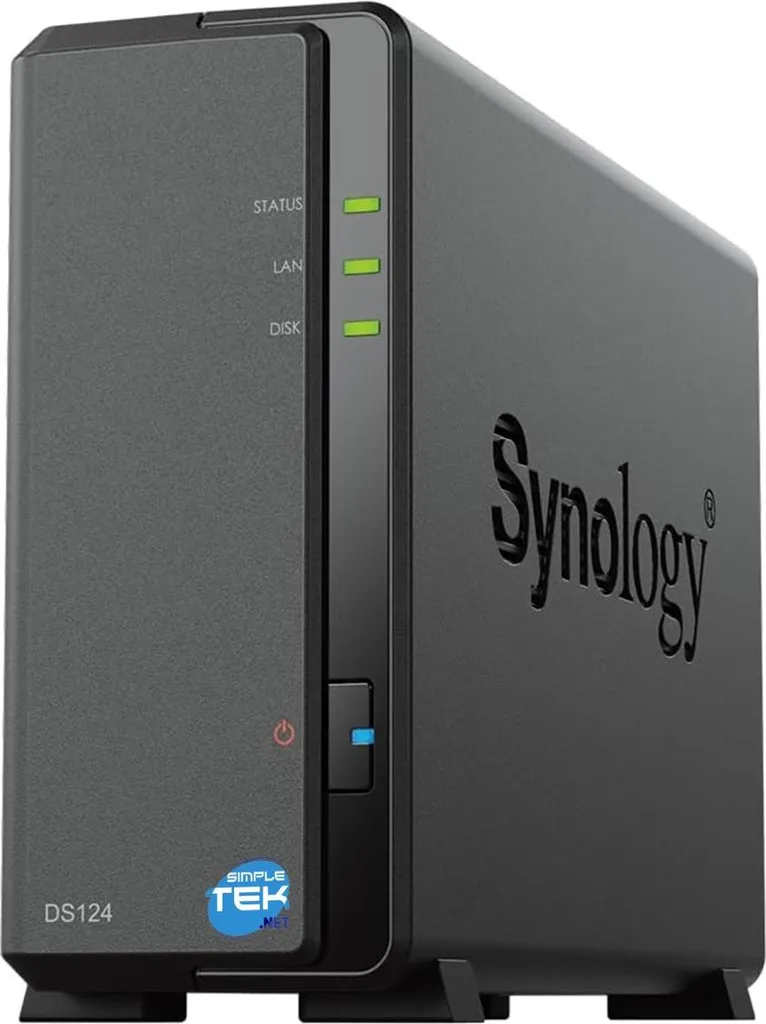Synology DS124 NAS Performant Realtek RTD1619B 1GB DDR4 Stockage Cloud