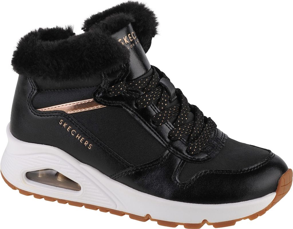 Skechers Uno - Cozy On Air - Schwarz / Rose Gold Synthetik Größe: 28 Normal