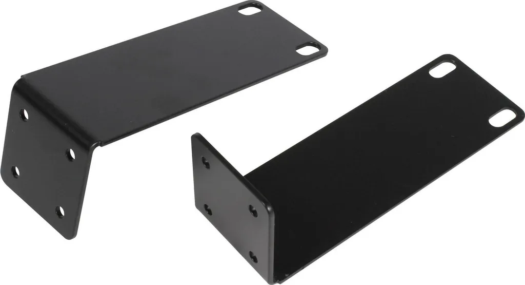 Kit de montage en rack Ubiquiti ES-8-150 RMKIT noir en lot de 2 pièces