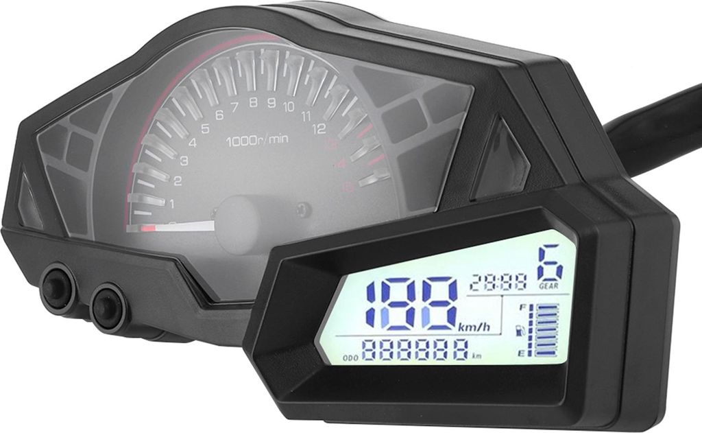 LCD tachometr pro motocykly ukazatel rychlosti 15000 ot/min Obrázek produktu 
