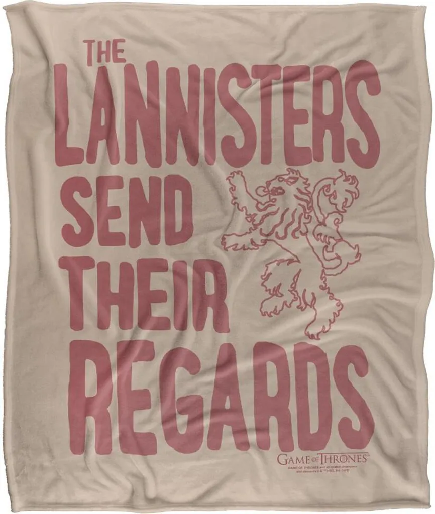 Plaid Douillet Game Of Thrones Lannister TV18854 en Taille Unique Colorée