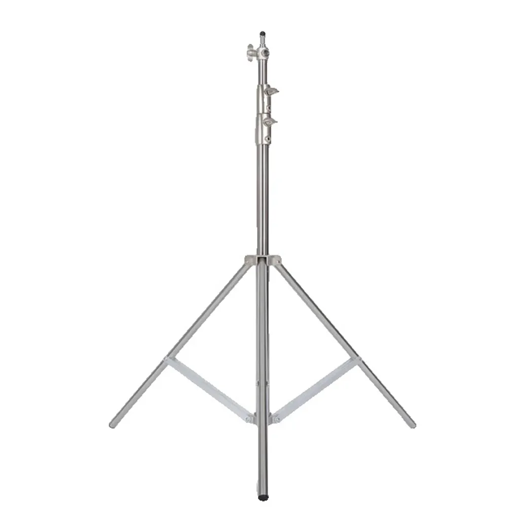Support lumière inox stable - Trépied télescopique anti-vibrations