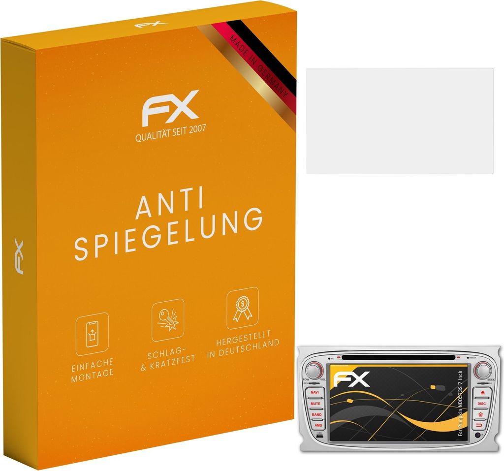 atFoliX FX-Antireflex 2x Schutzfolie kompatibel mit Pumpkin ND0573S 7 Inch Displayfolie