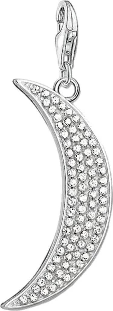 Thomas Sabo Charm Y0009-051-14 Luna Pavé Argento - Prezzo Speciale