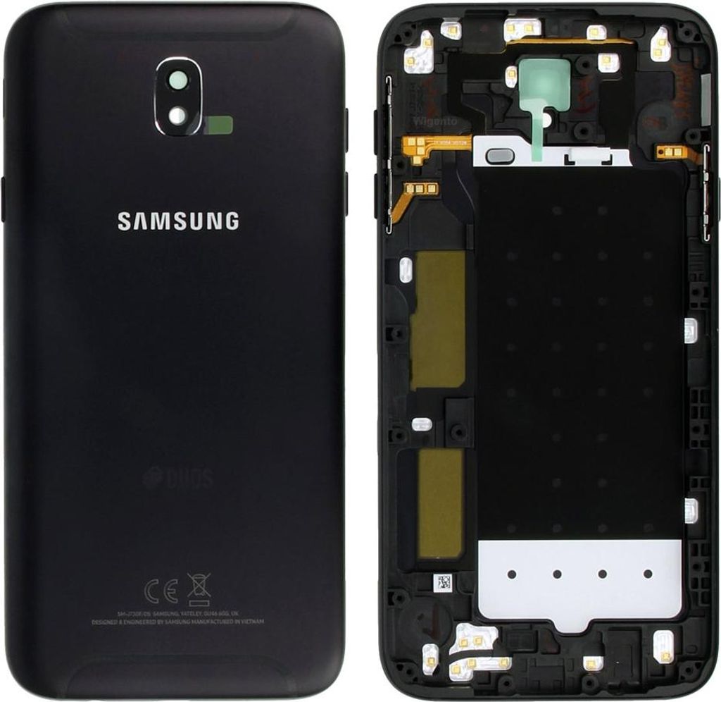 Samsung GH82-14448A Akkudeckel Deckel für Galaxy J7 J730F 2017 Duos Schwarz Neu