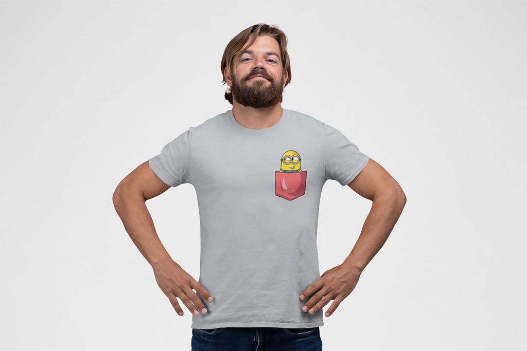 D&B Uni Polo PO00020 Minion Pocket Grau-Größe 4XL