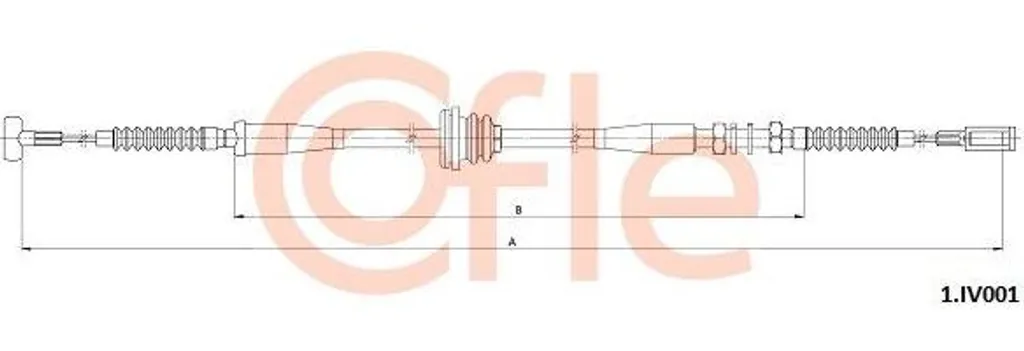 Câble de Frein à Main COFLE 1.IV001 pour Iveco Daily OE 5801638729