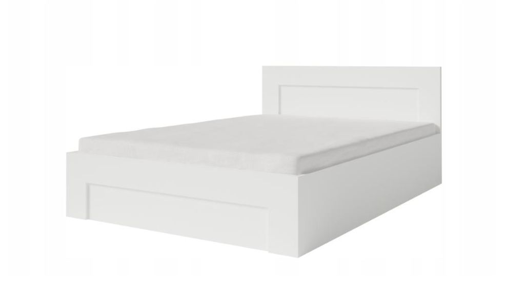 Modernes Bett ERO 140x200cm Weiß – Stilvolles Jugendbett für Schlafzimmer, Hotel und Pension
