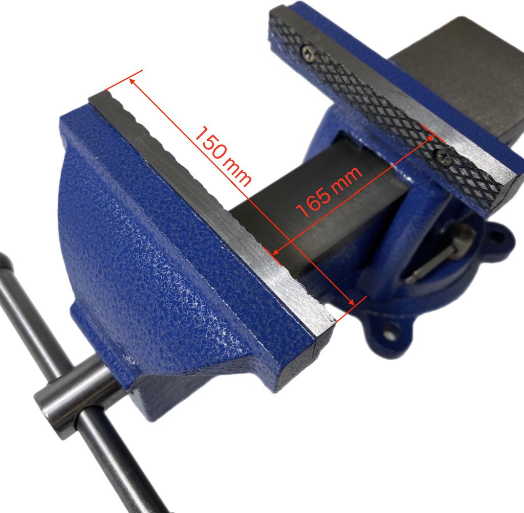 Cobra Tools Schraubstock 150 Mm (6 Zoll) Mit Drehbarer Basis – Gusseisen Für Die Werkbank, Modell CT15-54