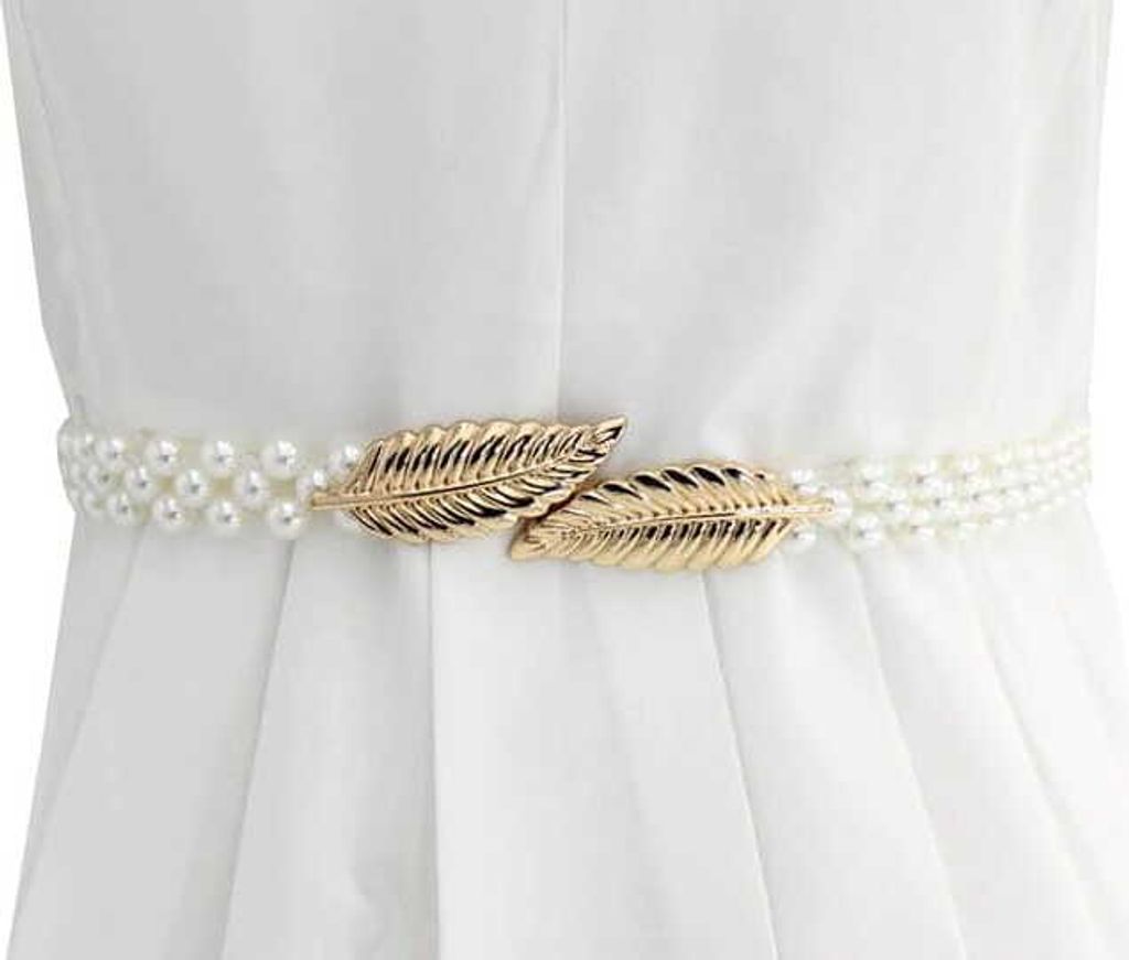 J&W Dames sierriem, Vllasi, wit, one size Productafbeelding 