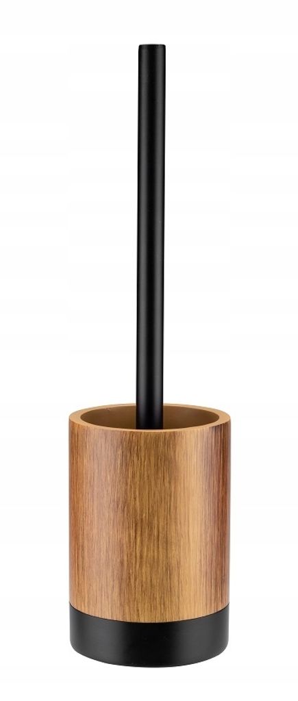 Freistehende WC-Bürste Braunes Holz