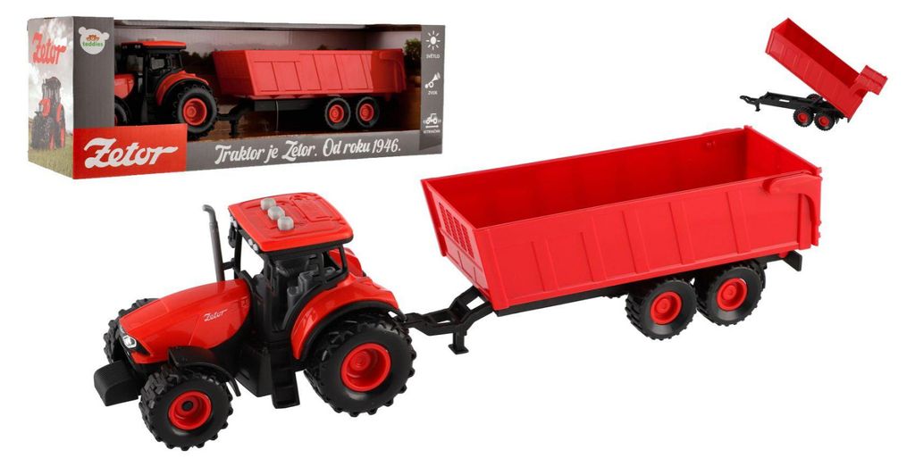 Traktor Zetor mit Walze Kunststoff 36cm auf Schwungrad auf Produktbild 