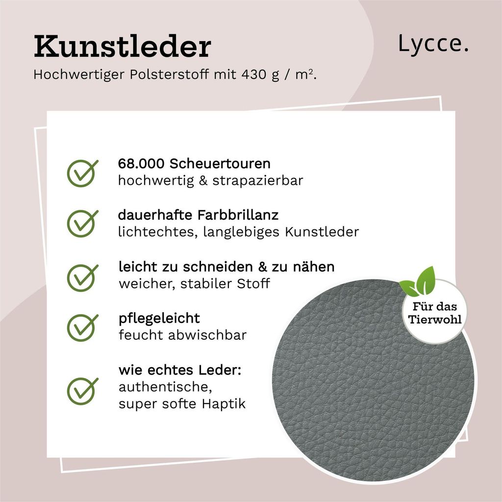 Lycce umelá koža na metre soft | 68 000 cyklov odolnosti Obrázok produktu 