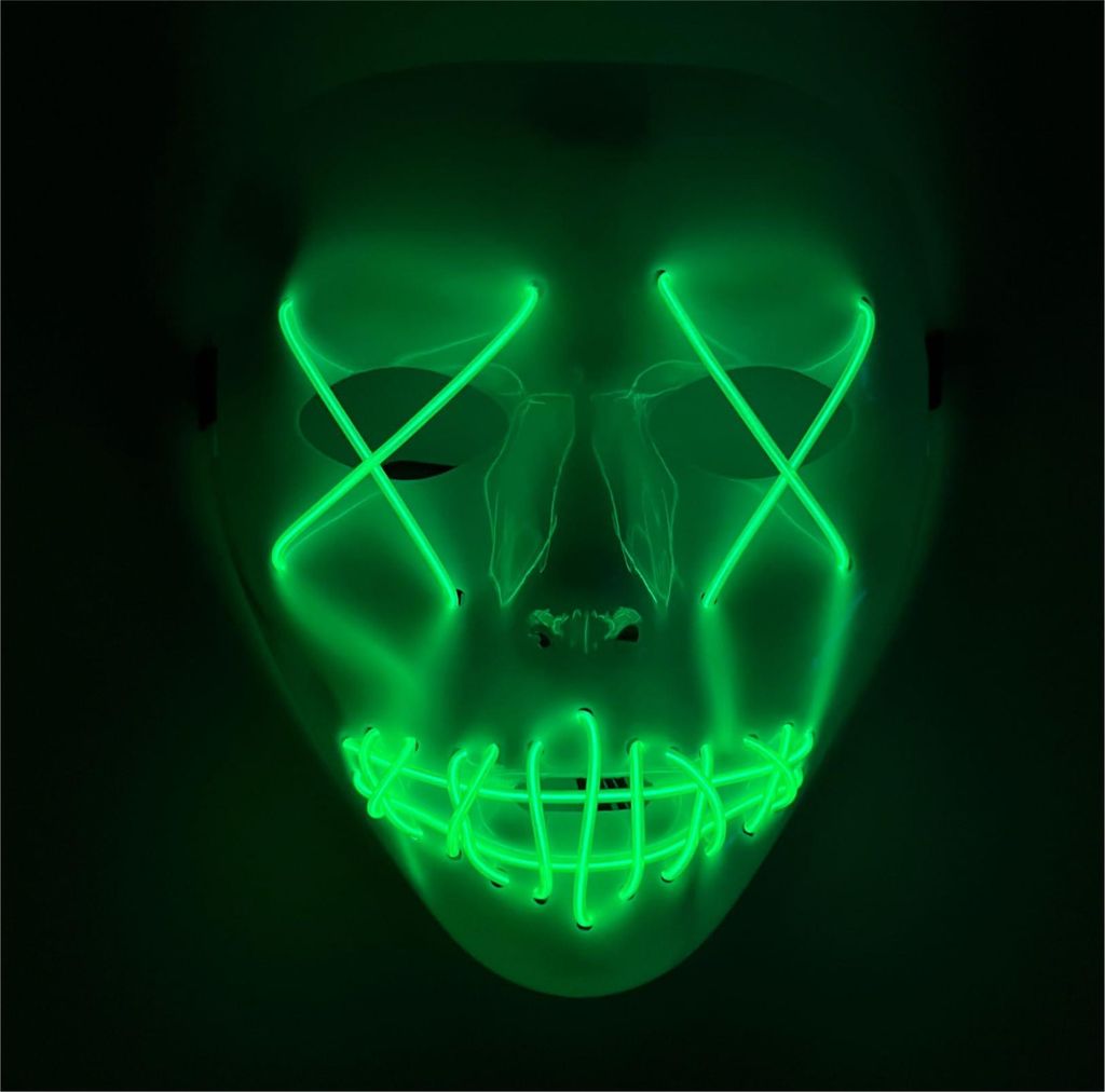 LED Grusel Maske - wie aus Purge steuerbar, Gesicht Produktbild 