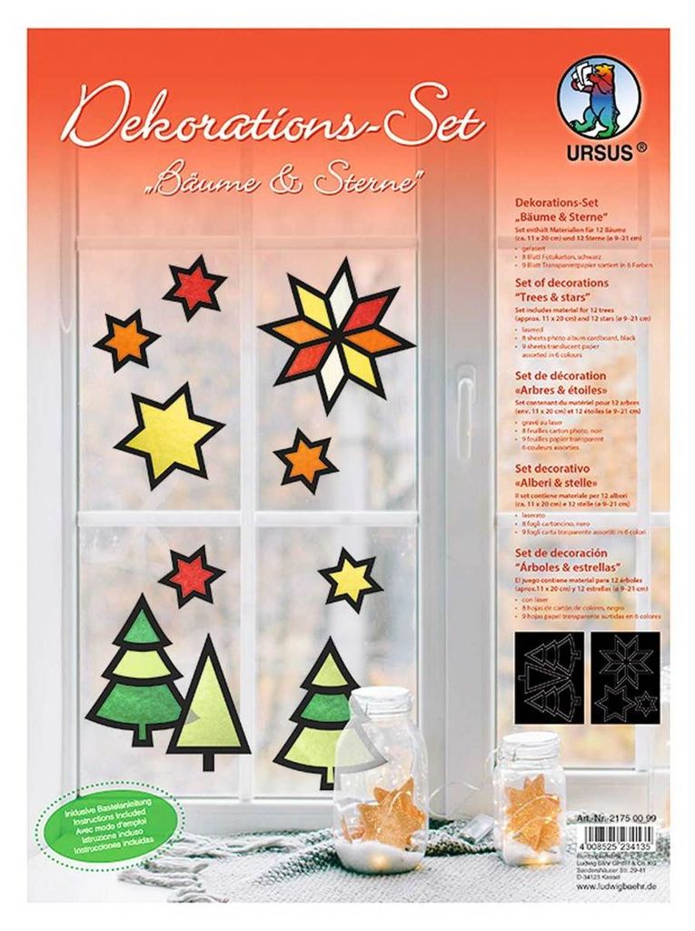 URSUS Dekorations-Set "Bäume & Serne" Produktbild 