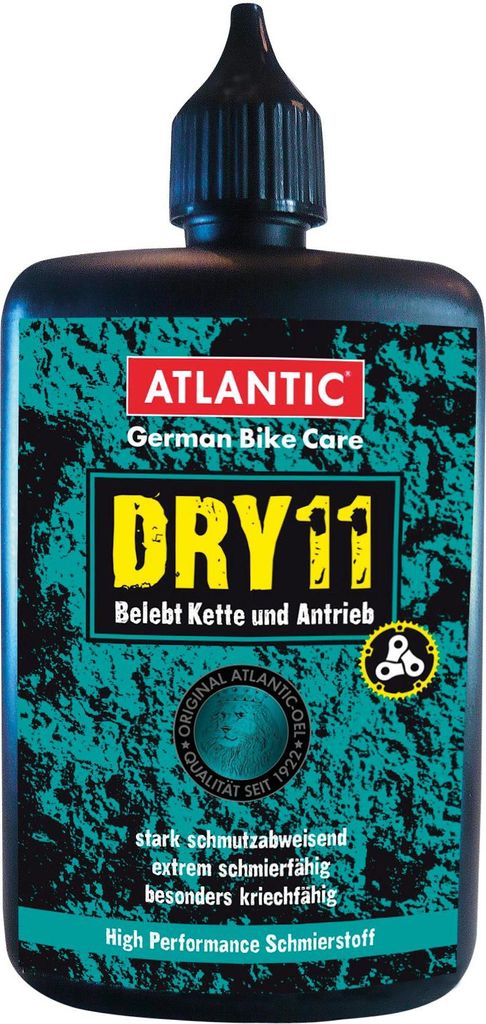 ATLANTIC Kettenöl "DRY11", High Performance Schmierstoff für Kette, Schaltung und Antrieb. Starke Schmutzabweisung, maxi