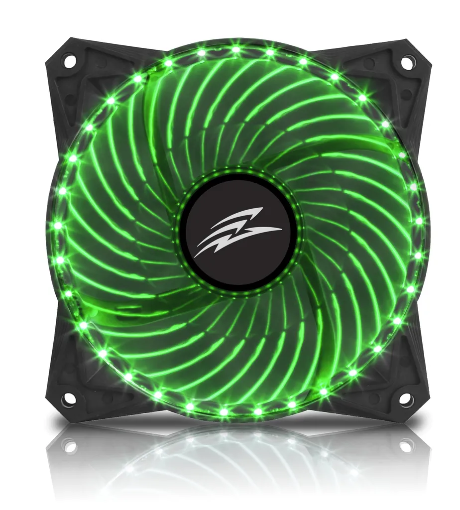 Ventilateur PC 120mm EVOLVEO 12L2GR à rétroéclairage LED vert intense