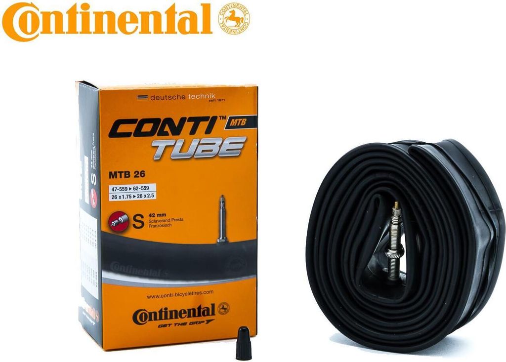 26 Zoll Continental Fahrrad Schlauch MTB City 47/62-559 SV42 Sclaverand Ventil tube