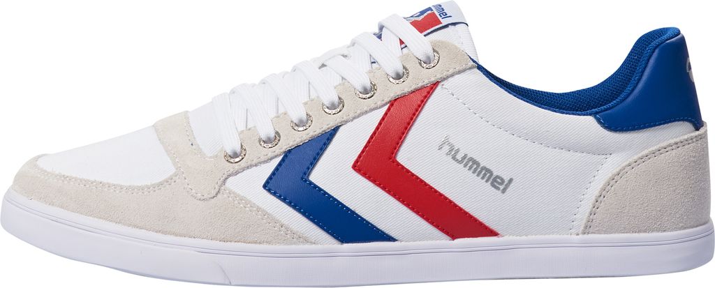Hummel Slimmer Stadil Low Uni Sneaker Schuhe 063512 9228 White/Blue/Red, Schuhgröße:39 EU