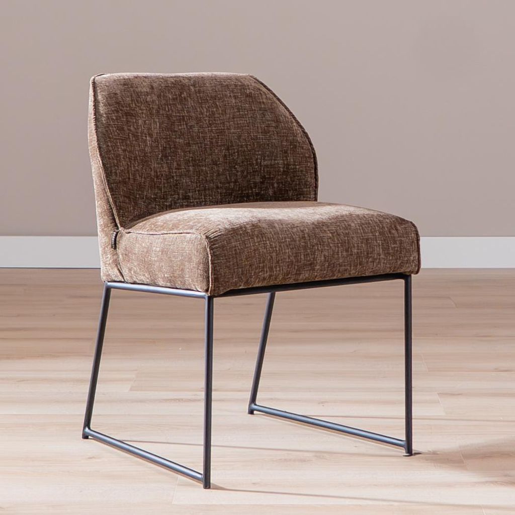 Bronx71 Esszimmerstuhl Momo Chenille Mocha