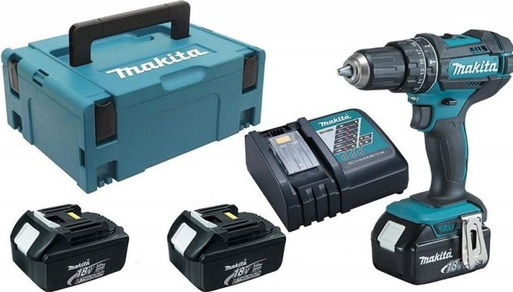 Makita DHP 482 RF3J Akku Schlagbohrschrauber 18 V 62 Nm + Produktbild 
