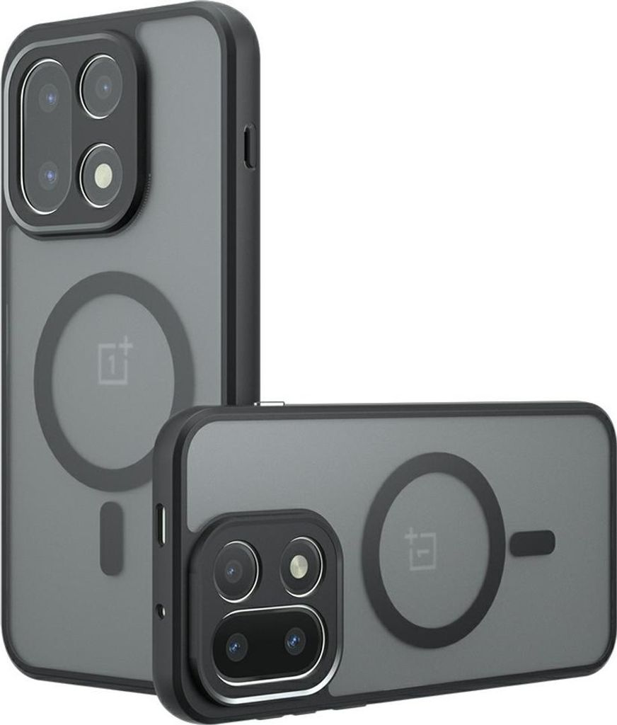 OnePlus 15 Hülle - Coverup Mattes Transparentes Back Cover mit Kameraschutz - MagSafe Compatible - Schwarz