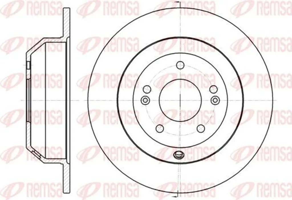 Disque de frein de rechange compatible Santa Fe et Kia Sorento REMSA