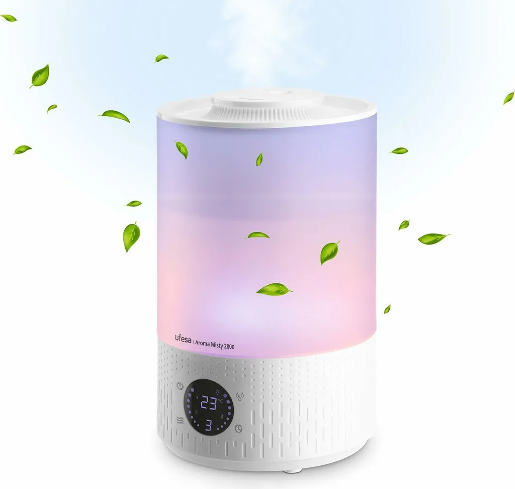 Umidificatore Bambini UFESA 30105914 - 2.8L Silenzioso e Sicuro per la Nanna