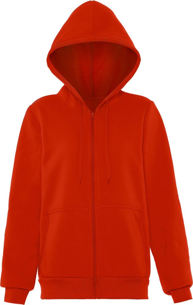hoona damen kapuzenjacke - rot, L