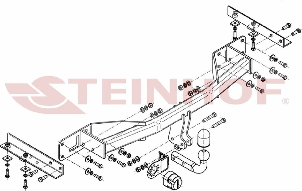 Z547432 Anhängerkupplung passend für OPEL Meriva 2010-2017 starr
