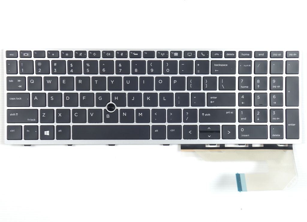 Tradebit - Tastatur für HP | Englisch US QWERTY INT | Volle Kompatibilität | Hochwertige Materialien | Modelle: EliteBook 755 850 855 G5 G6 ZBook...