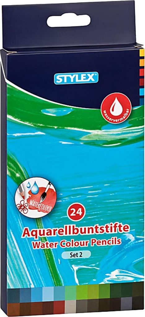 STYLEX Super Soft Aquarell- und Künstler-Buntstifte Set - Produktbild 