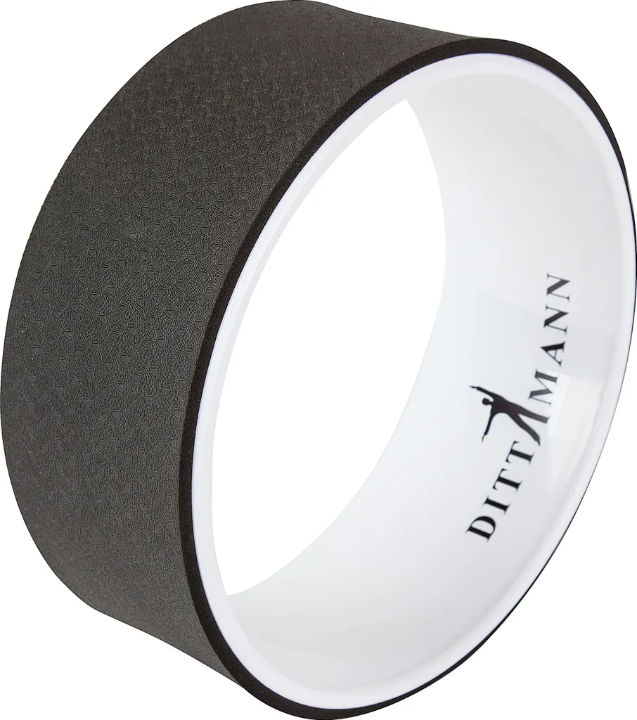Dittmann Roue de yoga 33cm noir et blanc - Anneau de Pilates robuste