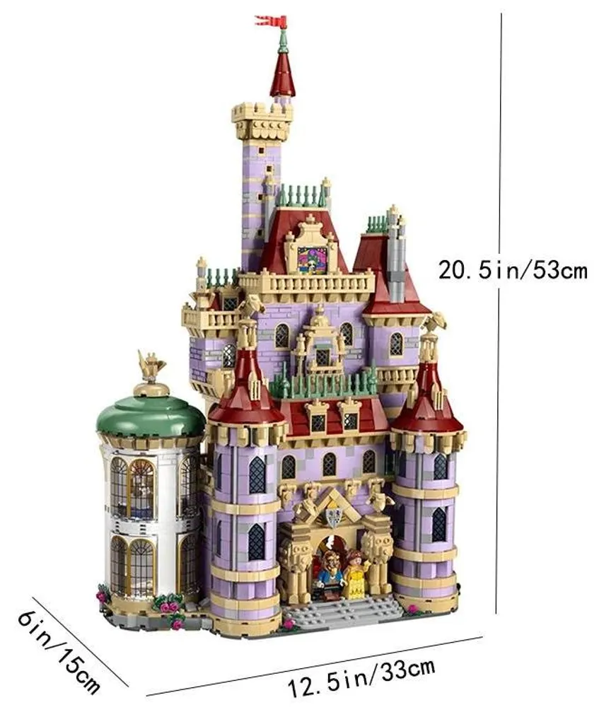Maquette château de princesse rouge : Jeu de construction expert