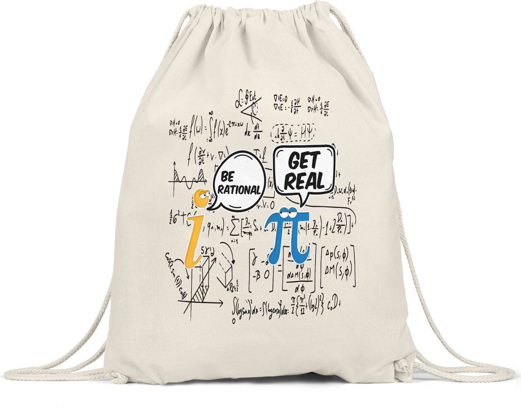 Imaginäre Zahl Pi Turnbeutel Gymsack Lustig Geschenkidee Mathematiker Physiker Ingenieur Studium