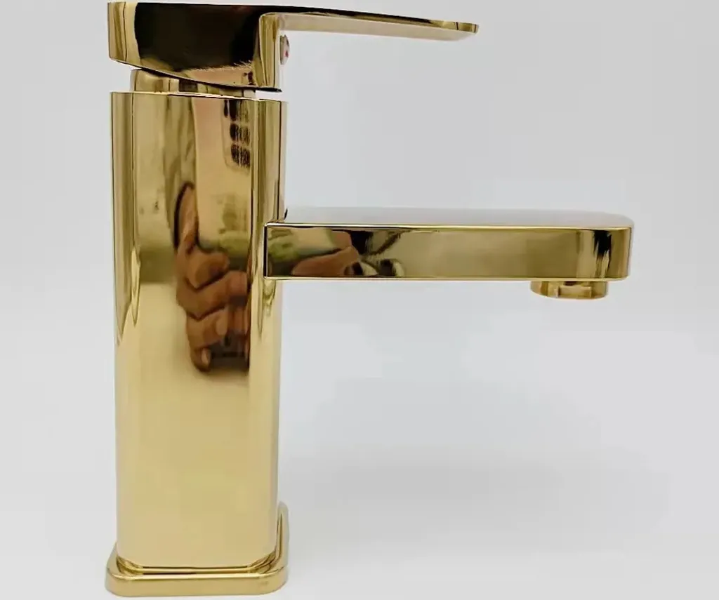 GGStudio Rubinetto Lavabo A Cascata 3 Fori 2 Maniglie – Oro Lucido, Con Aeratore E Scarico Pop Up, Moderno Da Incasso
