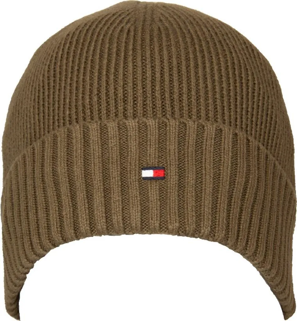 Bonnet coton cachemire Tommy Hilfiger anti-irritation taille unique noir