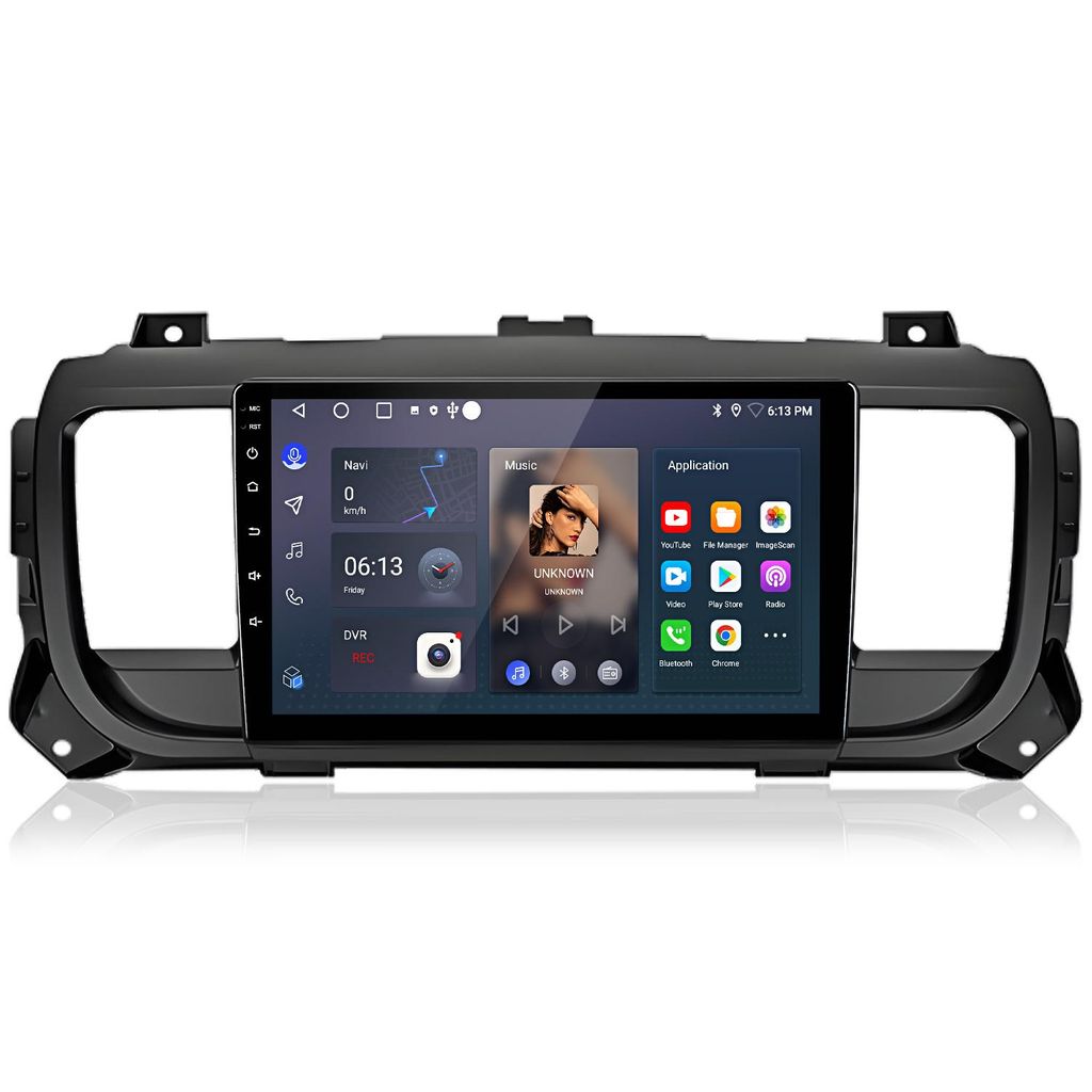 9 Zoll Autoradio 32GB Für Citroen Jumpy Peugeot Expert Space Tourer 2016- 2024 Car Multimedia Radio Android GPS Navi WIFI BT DAB+ ready RDS SWC