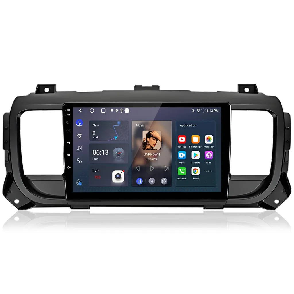 Autoradio da 9 pollici 32 GB per Citroen Jumpy Peugeot Expert Space Tourer 2016-2024 Radio multimediale per auto Android GPS Navi WIFI BT DAB+ ready RDS SWC