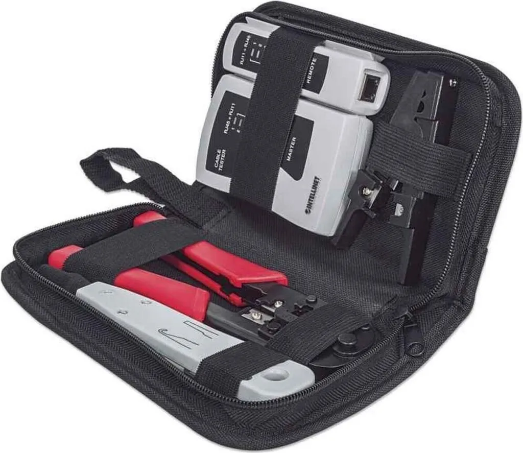 Set d'outils de câblage 4 pièces INTELLINET pour technicien informatique